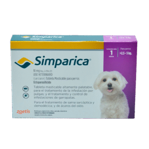SIMPARICA 10MG 1TAB (2.5-5K)