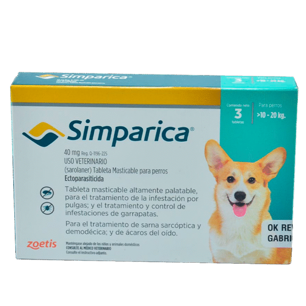 SIMPARICA 40MG 1TAB (10-20K)